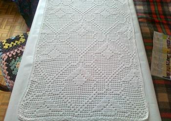 Bieżnik Bieżniki Obrus Obrusy Recznie Robiony 53x85cm