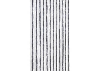Zasłona przeciwko owadom szaro-biała 100x230 cm szenil WM-377370