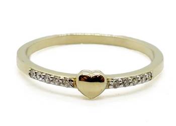 Nowy Złoty Pierścionek Próby 585 1,95g Rozmiar 18 Cyrkonie Ocechowany