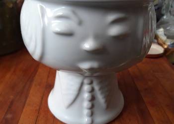patera na cukierki, wazon, osłonka ceramiczna doniczki,  wysokość 13,5 cm