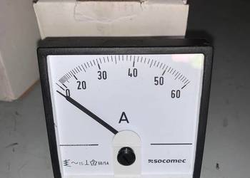 Socomec 192C3305 Amperomierz analogowy panelowy 0-60A