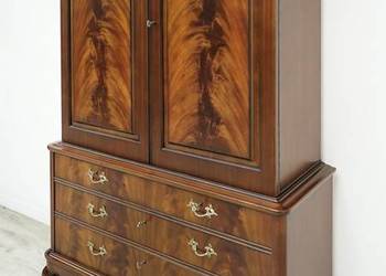 Zabytkowa szafa chippendale, Szwecja lata 50-te. Po renowacji.