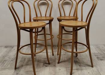 krzesła barowe typ hoker do wyspy kuchennej baru wysokie model Thonet A-18