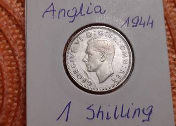 moneta srebrna Anglii z 1944r