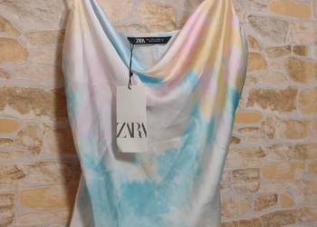 (40/L) ZARA/ Pastelowa, Ekskluzywna bluzka z Madrytu/ NOWA