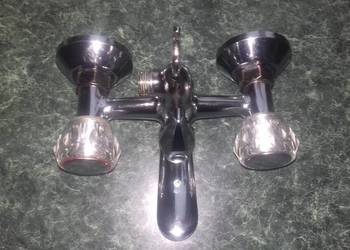 Bateria wannowa PRL super stan 100% sprawne kpl. z zaworami i kurkami