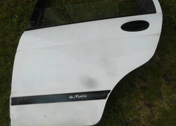 Drzwi tylne lewe lewy tył Daewoo Matiz 11u białe