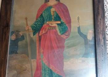Święty obraz  oleodruk Sw. Barbara
