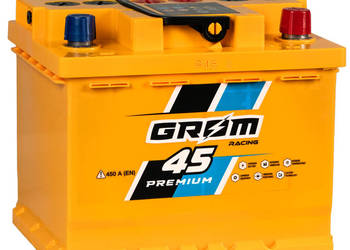 NOWY Akumulator Grom Racing 45Ah 450A EN PRAWY PLUS