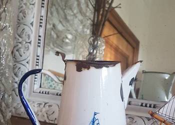 dzbanek emaliowany marynistyczny