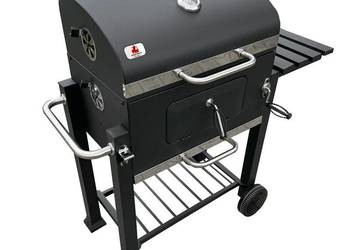 grill węglowy z żeliwnym rusztem / termometr