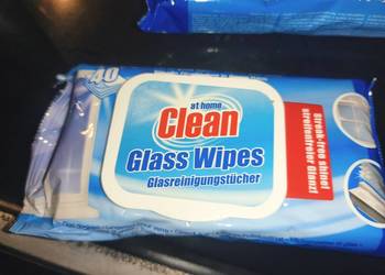 Chusteczki do Mycia Szyb i Luster At Home Clean – Blask bez smug! (40 szt.)