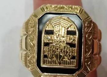 Złoty sygnet męski 585 19, 5 GRAM  R25  złoto