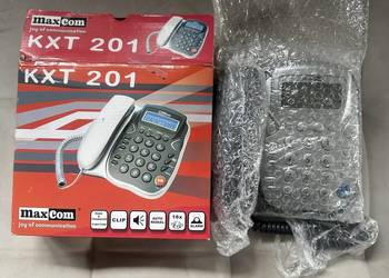 Nowy telefon stacjonarny KXT 201 + kalkulator 2 w 1