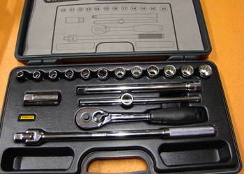Zestaw kluczy nasadowych 1/2" STANLEY 17 szt. Ref: 1-89-096