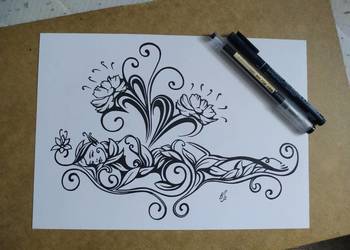 Rysunek: śpiąca - cienk - blok t. A4 250 g/m2