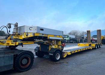 Naczepa do przewozu maszyn Tiefbett 3osie