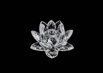 Kryształowe Arcydzieło: Świecznik Swarovski „Lilia Wodna” (Waterlily)