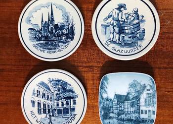 Cztery talerzyki Kopenhagen Porcelain Royal Holland