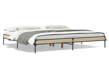 Rama łóżka dąb sonoma materiał drewnopochodny 200x200 cm WM-844997
