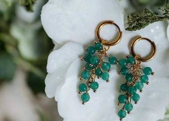 Zestaw z kamienia naturalnego Amazonit.