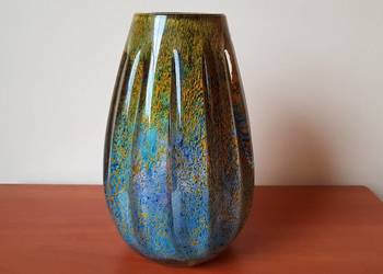 Wazon kryształowy (ok. 21,3 cm), proj Puchała, Huta Julia, kryształ PRL