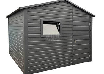 Schowek - domek ogrodowy 3x3m - Drzwi okno dach dwuspadowy TS967