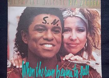 SP. Jermaine Jackson/Pia Zadora. When The Rain Begins to Fall. Arista, 1984
