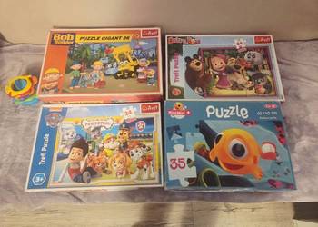 Puzzle dla dzieci – Bob Budowniczy, Psi Patrol, Masza i Niedźwiedź