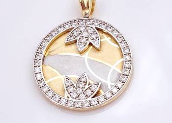 WYPRZEDAŻ !-30% Wisiorek Złoty 585 z kamieniami Z-1099