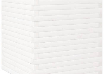 Donica ogrodowa biała 60x60x685 cm lite drewno sosnowe WM-3282470