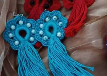 Rękodzieło– szydełko– kolczyki
