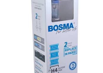 Żarówki H4 12V Bosma Super White, komplet 2 sztuki