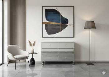 Nowoczesna Komoda Lustrzana Glamour – Elegancja i Rzemieślnicza Precyzja,