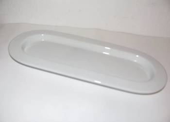 talerzyk patera biała podłużna 30 x 13 cm