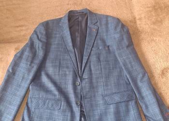 Garnitur Casualowy Slim Fit Barbetti & Maracanã | Niebieski Zestaw w Kratę