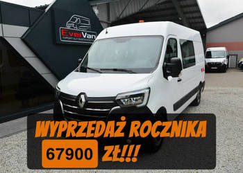 Renault Master 7 osobowy brygadówka średniak pełna opcja servis regały