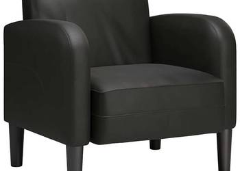 vidaXL Sofa Fotel z Podłokietnikami Czarny 54 cm(SKU:4100529)