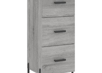 Szafka szary dąb sonoma 345x34x90 cm materiał drewnopochodny WM-828618