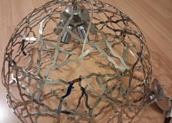 Duża lampa 60cm wisząca chrom