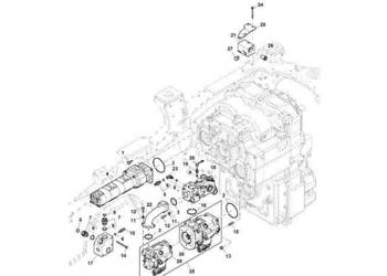 John Deere 9470RX - Łącznik kolankowy R560621 (Układ hydrauliczny)