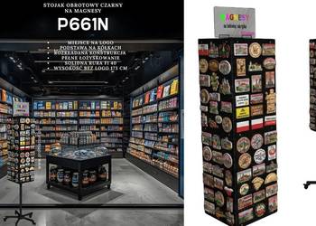 Stojak obrotowy na magnesy i pamiątki