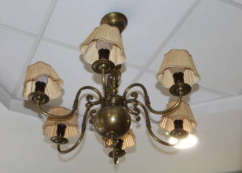 Mosiężny żyrandol 6-cio ramienny nr 53 FiaF Mosiężny żyrandol 6-cio ramienny nr 53 FiaF