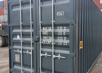 Kontener morski 40hc antracyt double door przelotowy