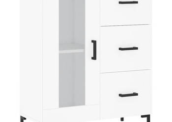 Szafka biała 695x34x90 cm materiał drewnopochodny WM-828044
