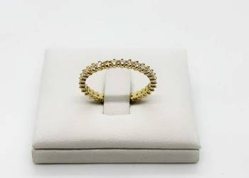 Nowy złoty pierścionek pr 585 2g (Rozmiar 17) Ocechowany, Cyrkonia