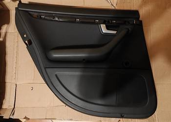 Boczki, tapicerka drzwi tylnych, korba, czarny soul Audi A4 B6/B7