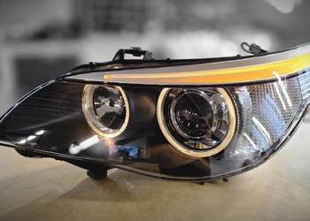 Reflektory BMW E60 E61 pre Lci bi xenon nieskrętne ORI po regeneracji HELLA