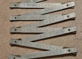 Metrówka ,  Miara skladana 2 m PZO aluminiowa okres PRL