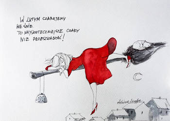 "CZARUJEMY WE ŚNIE" akwarela artystki Adriany Laube
